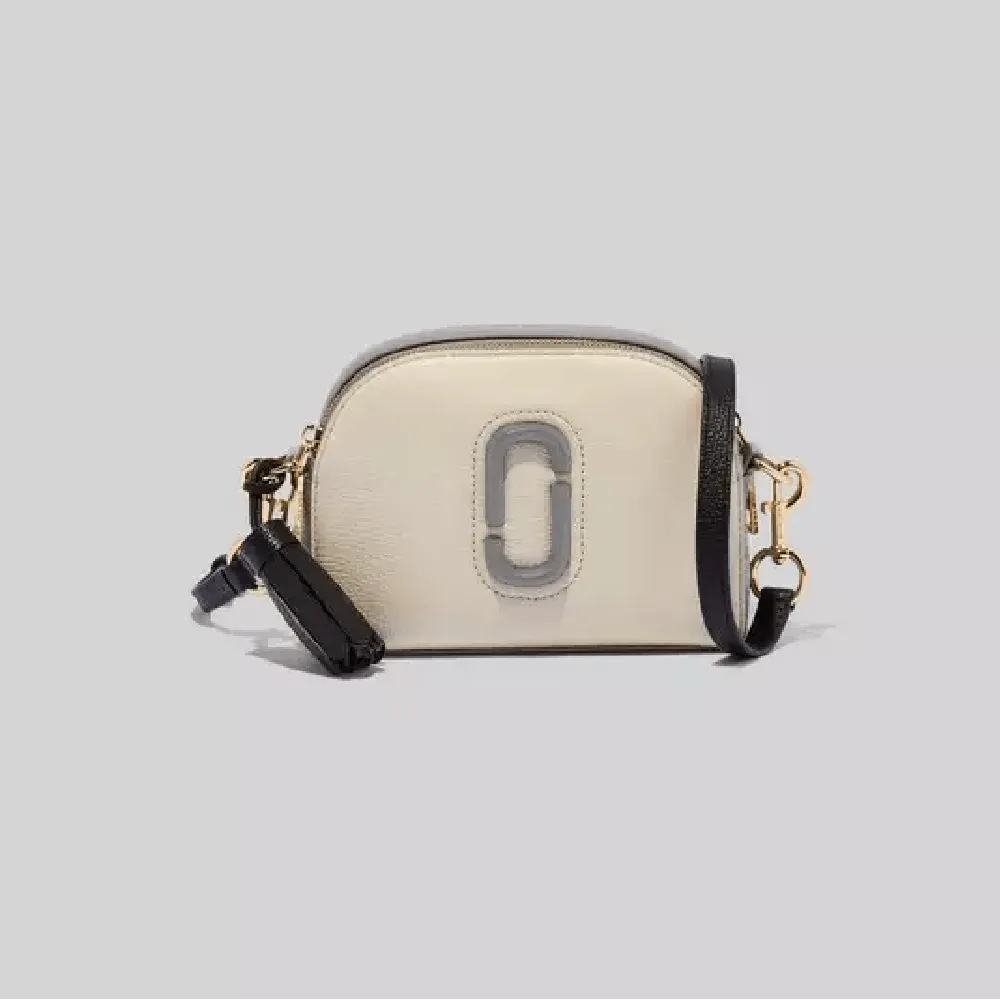 Marc Jacobs White Leather Small Shutter Camera Shoulder Bag Marc Jacobs