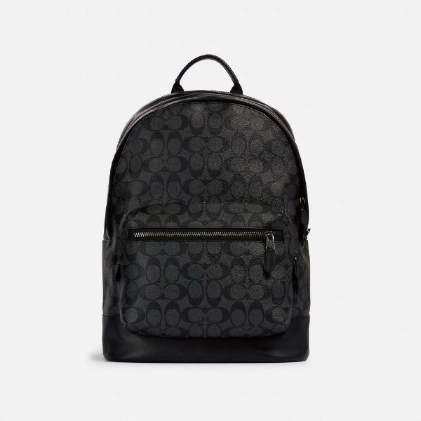 Coach - West Backpack In Signature Canvas - Belmont Luxe