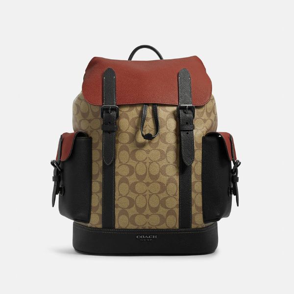 Coach - Hudson Backpack In Colorblock Signature Canvas - Belmont Luxe